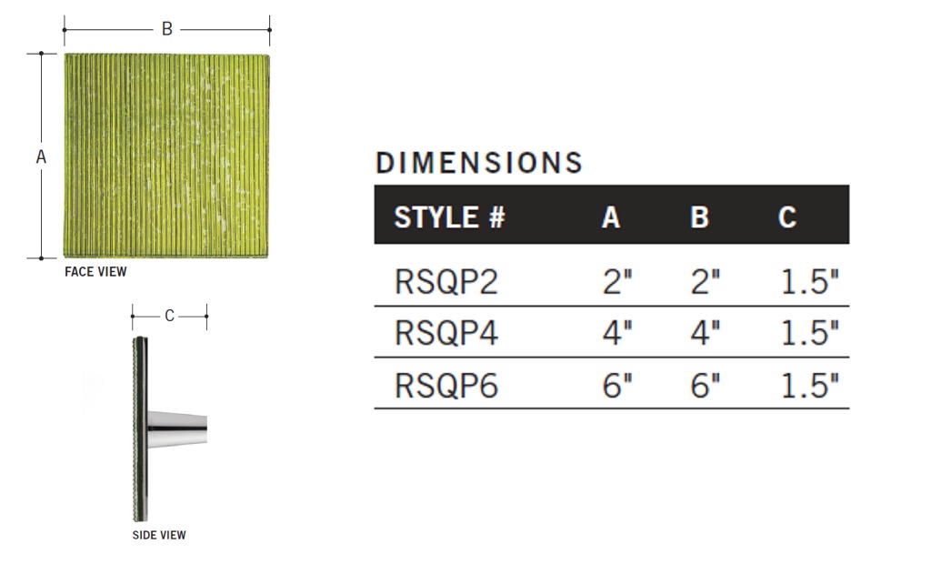 RIFFS Collection Pull   Square 2in. sq.